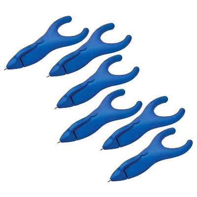 PenAgain Ergo-Sof Retractable Ballpoint Pen Medium Point Black Ink Pack of 6 (BAUM00021-6)