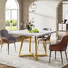 Tribesigns 31.5" Industrial Square Dining Table for 4 for Dining Room - 2 of 4