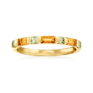 Ross-Simons 0.30 ct. t.w. Citrine and .20 ct. t.w. Peridot Ring in 14kt Yellow Gold - 1 of 4