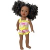 Doll Clothes Superstore Handmade Smile Print Bathing Suit with Sunglasses – Fits 18-Inch Girl Dolls - 3 of 4