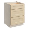 CASAINC 24 in. W x 24 in. D x 34.5 in. H Base Kitchen Cabinet with 3 Soft-Close Drawers – RTA Plywood Cabinets - 2 of 4
