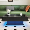 Bella Depot 39.37'' Coffee Table with Sliding Tabletop, Extendable Table for Living Room - 3 of 4