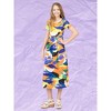 24sevenkid Girls Bright Floral Print Short Sleeve Maxi Dress - 4 of 4