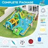 Tangkula Inflatable Water Slide w/Splash Pool Climbing Wall Football Goal Blower Excluded - 3 of 4