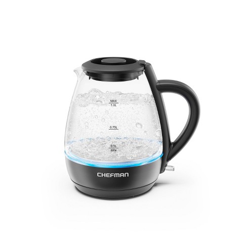 Chefman 1l Cordless Glass Electric Kettle : Target