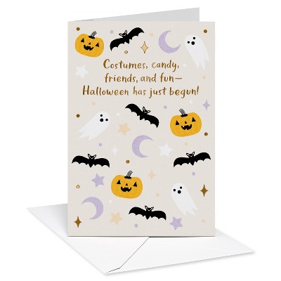 Halloween Card for Kids' Costumes Candy and Fun