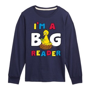 Boys' - Sesame Street - Big Reader Long Sleeve Graphic T-Shirt - 1 of 3