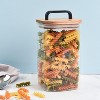 Sharp Chef Glass Airtight Storage Jar with Wooden Acacia Lid, Glass Food Storage Jars, 37 oz / 1.1 L / 4.5 cups - 2 of 3