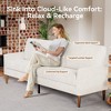 Dyonery Loveseat Sofa, Memory Foam Cushion with Tool-Free Setup, Mid-Century Modern Design for Small Spaces - 3 of 4