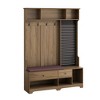 Cesicia Multi-purpose Hall Tree with Bench, Coat Rack, Storage Shelves, and DIY Pegboard,for Hallways, Living Room - 2 of 4