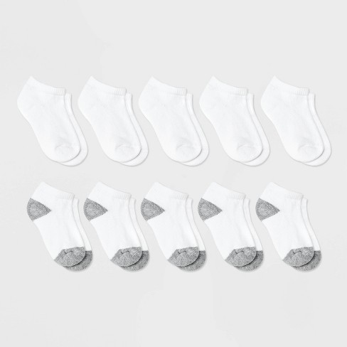 Men's Athletic Low Ankle Socks (X-Large Size: 13-15) | White 3 Pack