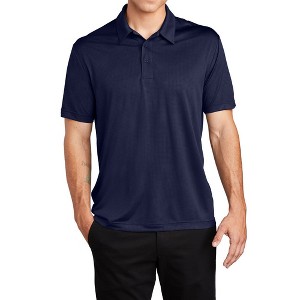 Mafoose Men's Short Sleeve Casual Embossed PosiCharge Tough Smooth Polo T-shirt - 1 of 4