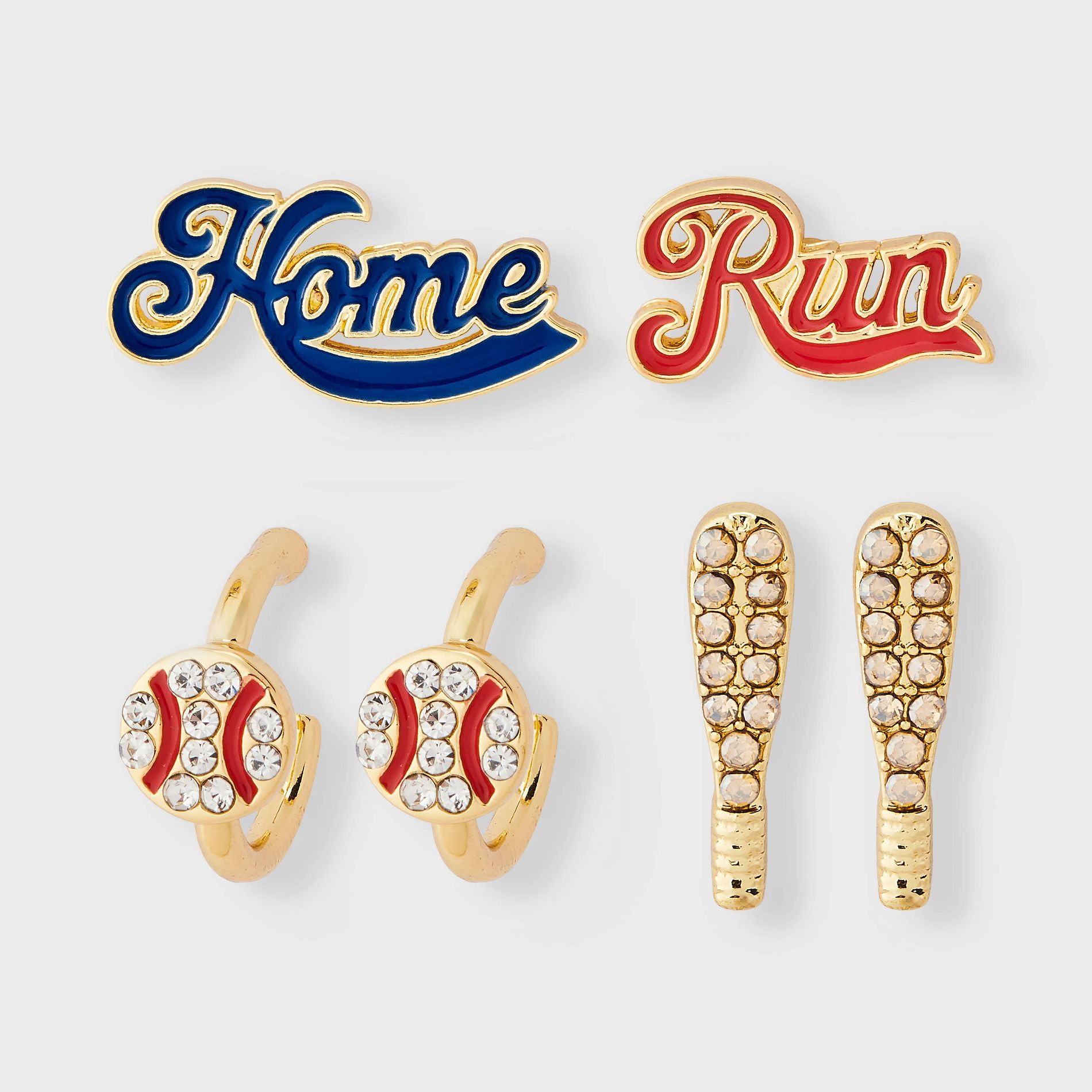 SUGARFIX by BaubleBar Batter Up Earring Set - Multicolor