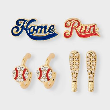 SUGARFIX by BaubleBar Batter Up Earring Set - Multicolor