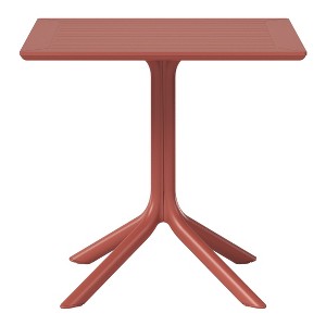WestinTrends Playa 31.5" Square Outdoor Plastic Resin Patio Dining Table for 4 - 1 of 4