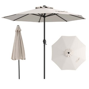 Tangkula Outdoor Patio Umbrella Modern Table Umbrella w/8 Heavy Duty Ribs Sun-proof - 1 of 4