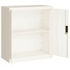 vidaXL File Cabinet White 31.1 in.x15.7 in.x35.4 in. Steel - 4 of 4