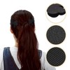 Unique Bargains Women's Floating Tie Shape Shape Magic Tapes Hair Pads Black 2 Pcs - 3 of 4