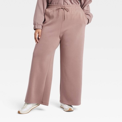 Women's Airy Sleek High-Rise Wide Leg Sweatpants - All In Motion™ - image 1 of 3