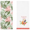 The Lakeside Collection Set of 2 Embroidered Tropical Kitchen Towels - 2 of 4