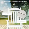 Aghana Digitals 2PCs White HDPE Outdoor Rocking Chairs with Armrests, Fade-Resistant Waterproof for - 4 of 4