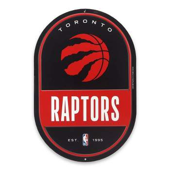 NBA Toronto Raptors Embossed Metal Pill Wall Sign