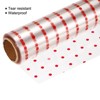 Unique Bargains Clear Flower Wrapping Paper 98ft X 16in Wrap Roll Gift  Wrapping 2.5 Mil Thick Film Red Polka Dots : Target