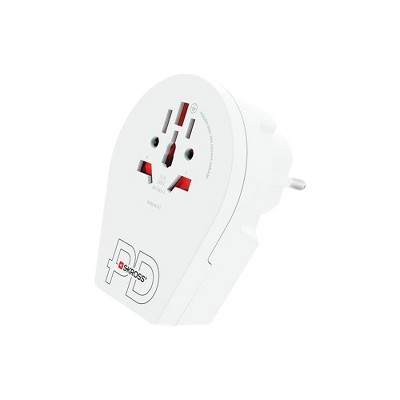 SKROSS World Travel adaptor World to Europe USB C20PD
