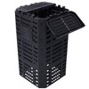 Garden Composter Bin Made From Recycled Plastic, Outdoor Compost Bin, 90/132 Gallons Large Compost Bin,abstract,black,25in,2.08ft - 2 of 4