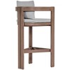 Meridian Furniture,Newport Water Resistant Fabric Upholstered Outdoor Patio Bar Stool - 4 of 4