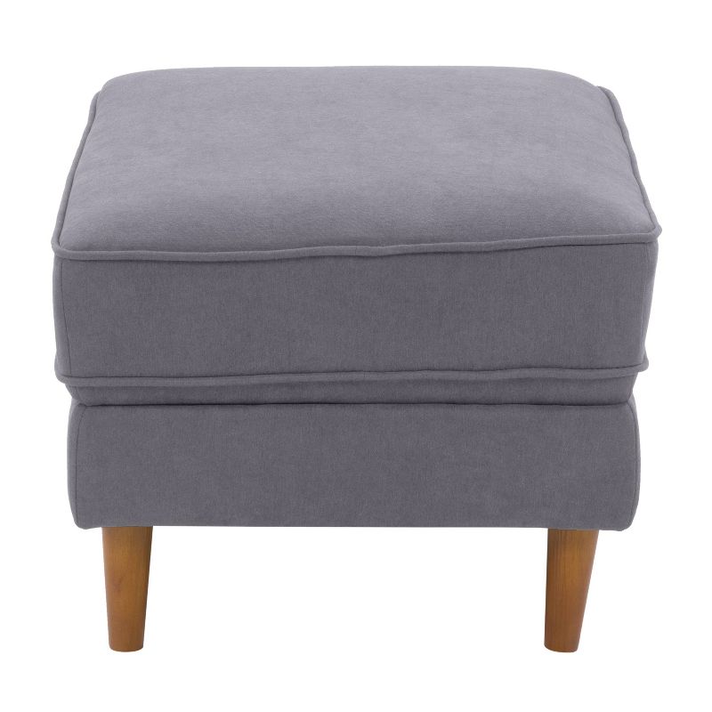 Mulberry Fabric Upholstered Modern Ottoman - CorLiving, 4 of 10