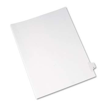Avery Allstate-Style Legal Exhibit Side Tab Divider Title: X Letter White 25/Pack 82186