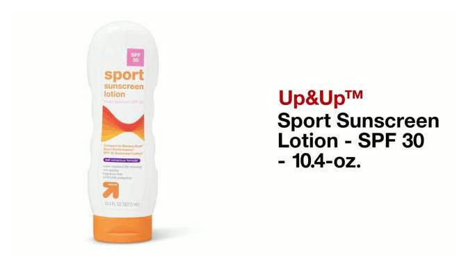 Sport Sunscreen Lotion - SPF 30 - 10.4 fl oz - up &#38; up&#8482;, 2 of 8, play video