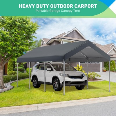 10x20FT Heavy Duty Carport Car Canopy, Portable Garage, Easy to Assemble, Stable Carport for Car, Bike, Boat, Party