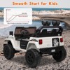 Children's ride-on toy, two-seat toddler stroller, adjustable body, with remote control, four-wheel suspension, three-speed gears, LED lights. - 3 of 4
