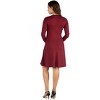 24seven Comfort Apparel Long Sleeve Flared Maternity Mini Dress - image 3 of 4