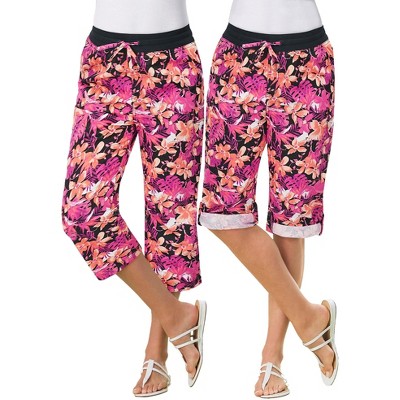 Woman Within Women's Plus Size Convertible Length Cargo Capri/Bermuda