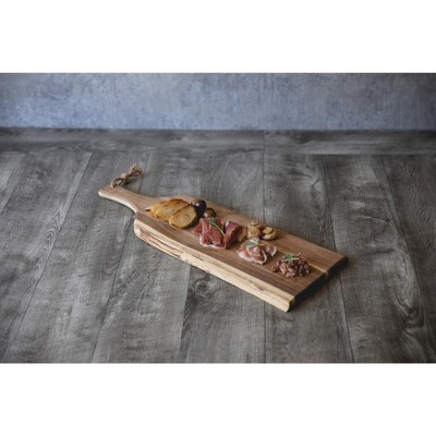 Artisan 24" Acacia Wood Paddle Charcuterie Board
