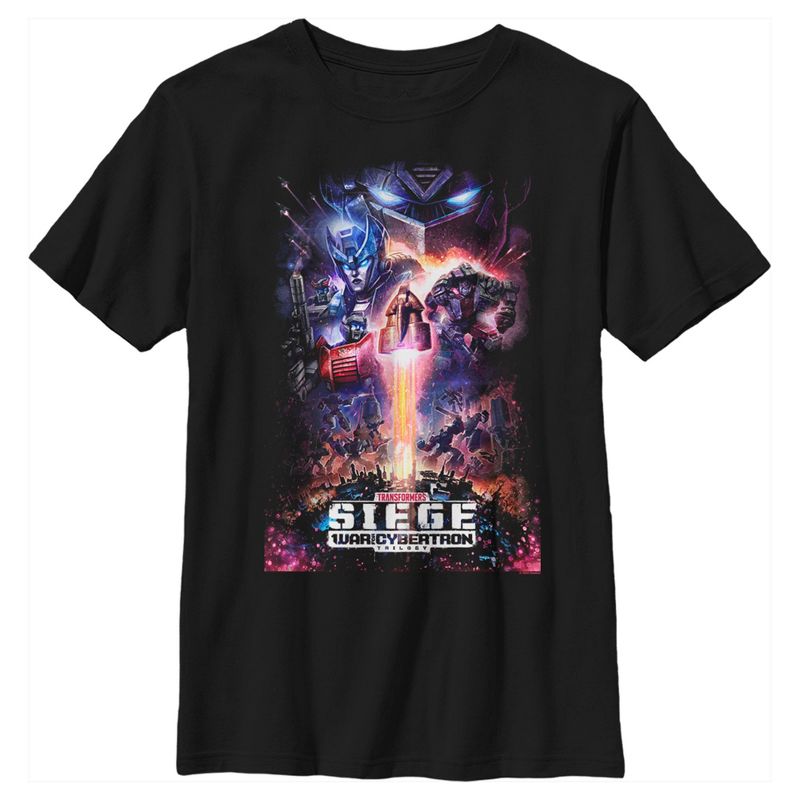 Boy's Transformers Siege Poster T-Shirt, 1 of 6