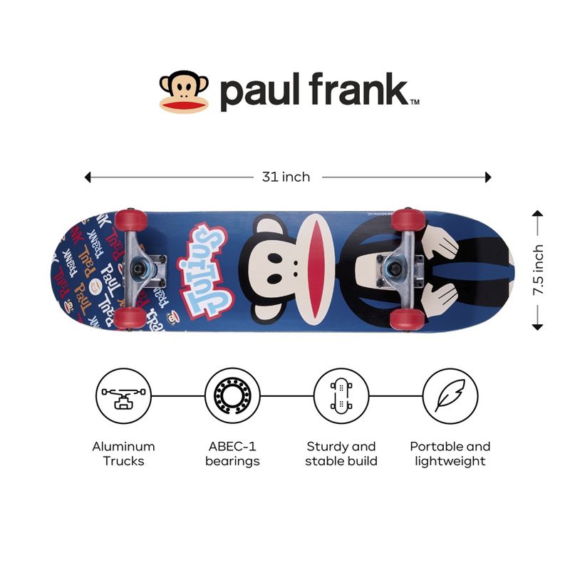 Paul Frank 31" Popsicle Skateboard for beginner and professional skaters, 3 of 8