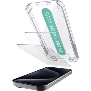 Smartish iPhone 16/15 Screen Protectors - Tuff Sheet - 2-Pack Tempered Glass - 1 of 4