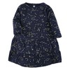 Hudson Baby Girl Cotton Dresses, Metallic Snowflake Star - image 4 of 4