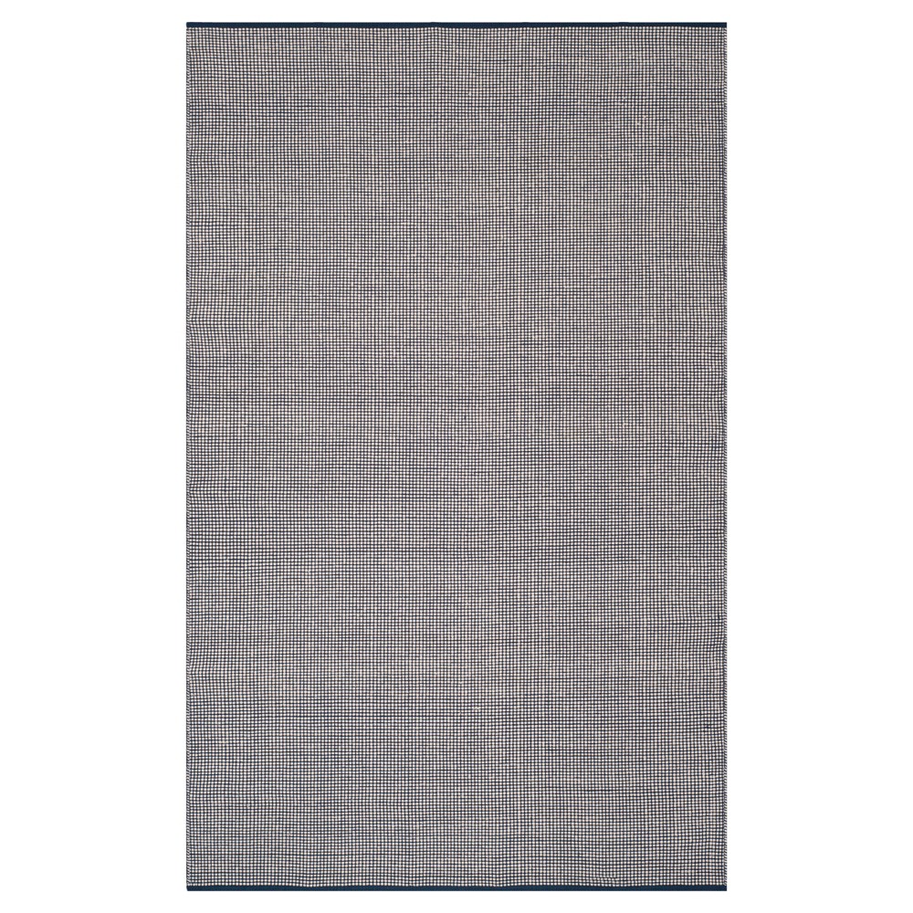 6'x9' Ivory/Navy Stripe Flatweave Woven Area Rug - Safavieh