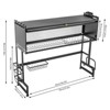YIYIBYUS Dish Drying Rack, 2 Tier Dish Rack with Cover for Kitchen, Black - 4 of 4