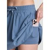 RBX Active Women's Tennis-Style Seamed Pleats Active Skort with Built in Shorts and Pockets - 2 of 4