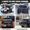 Mockins Cargo Carrier Hitch Mount Basket 60"x20"x6" Basket, 16 Cubic-ft Bag, Black - image 3 of 4