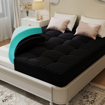 kayamas 3" Double-layer Mattress Topper include 2"  Gel Memory Foam and 1" Pillow Top Mattress Pad Cover with Elastic deep pocket