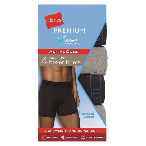 Hanes Premium Men S Xtemp Boxer Briefs 4pk Target