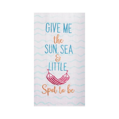 C&F Home Take Me To The Beach Flour Sack Kitchen Towel