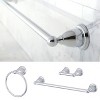 3pc Traditional Solid Brass Chrome Towel Bar Bath Accessory Set - Kingston Brass - 2 of 2